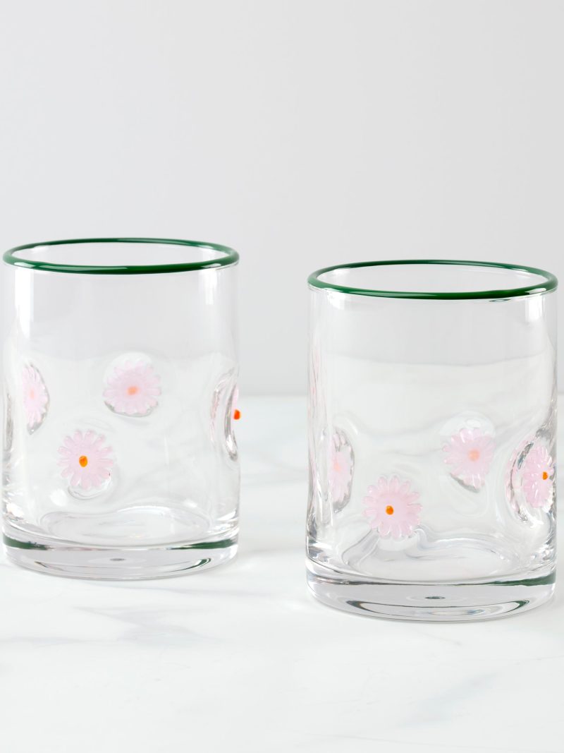 24 Seven Flower Tumbler - Set of 2