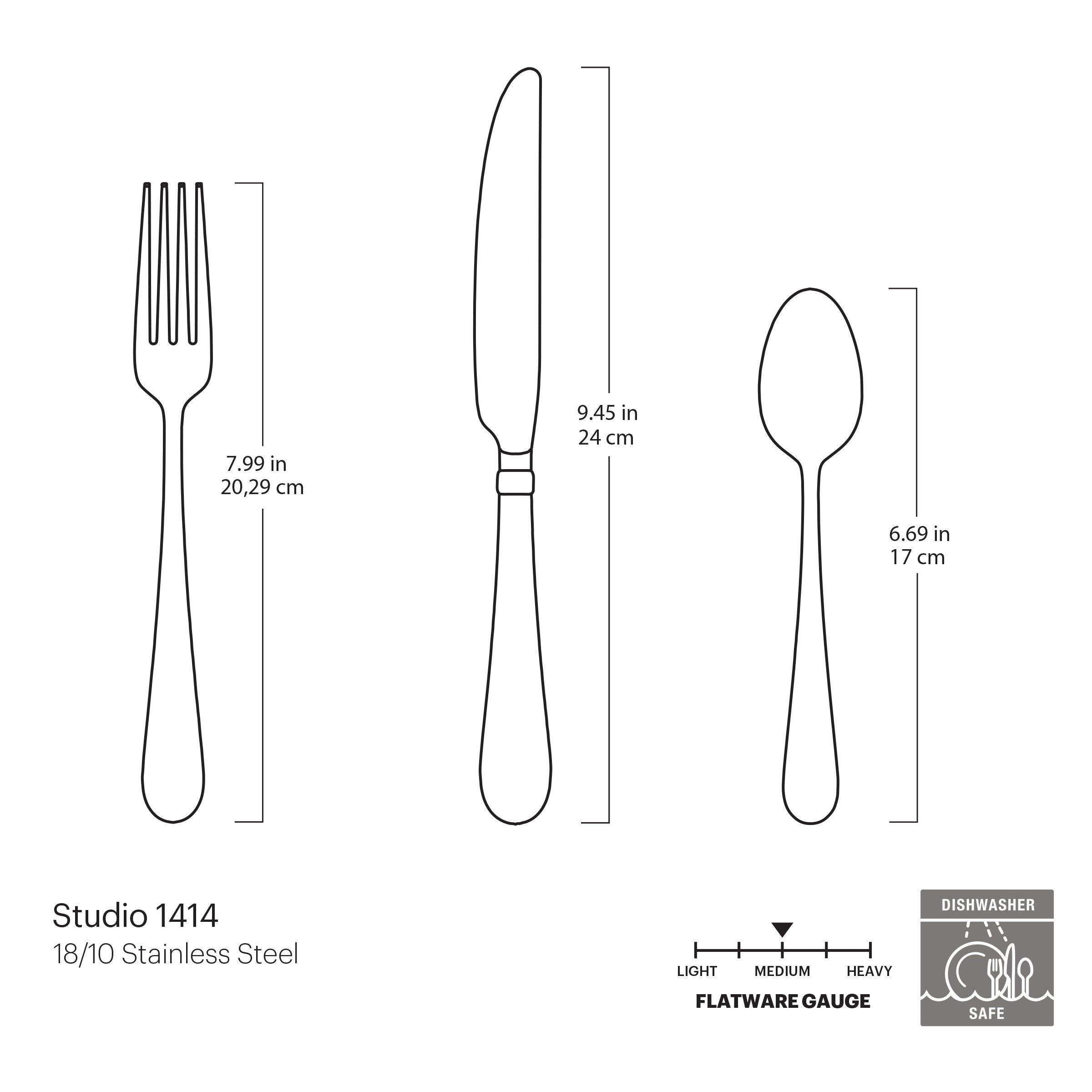 Studio 1414 Mirror 24 Piece Flatware Set